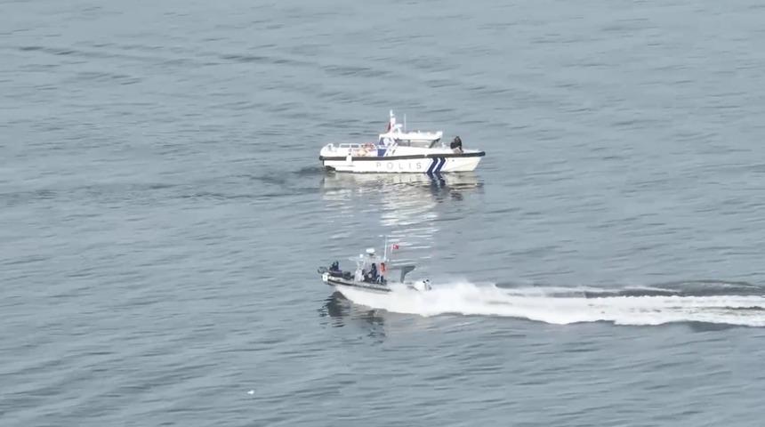 Samsun&rsquo;da havadan ve denizden ka&ccedil;ak avcılık denetimi