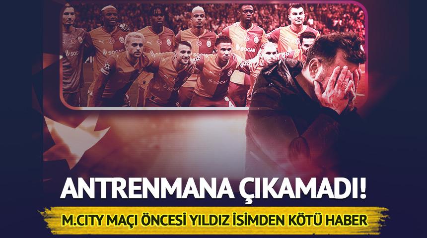 M.City ma&ccedil;ı &ouml;ncesi G.Saray'a şok! Yıldız isim gribal enfeksiyon ge&ccedil;irdi