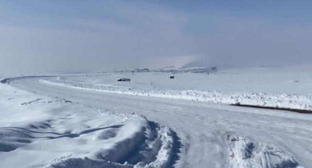 Ağrı&rsquo;da kar manzarası g&ouml;rsel ş&ouml;len oluşturdu 2