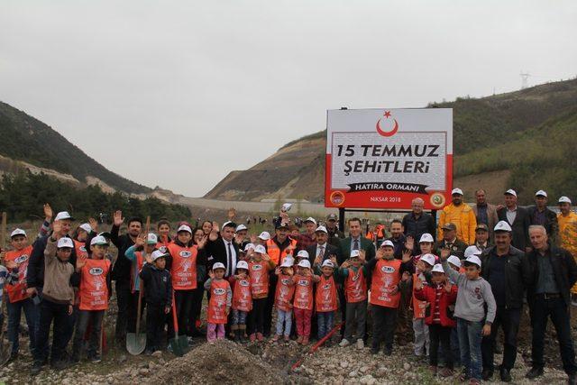 Niksar’da “15 Temmuz Şehitleri Hatıra Ormanı” kuruldu