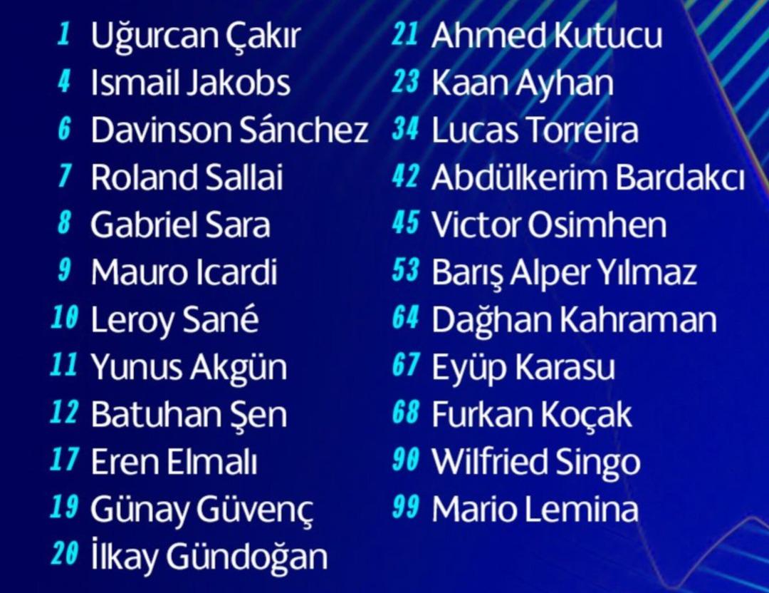 Galatasaray, İngiltere ye gittiği kadroyu a&ccedil;ıkladı! 1