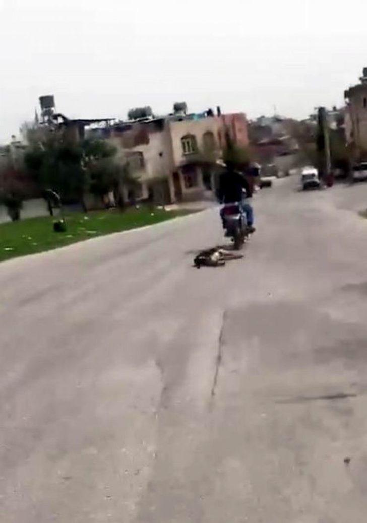Bunu yapan insan olamaz! Köpeği metrelerce....