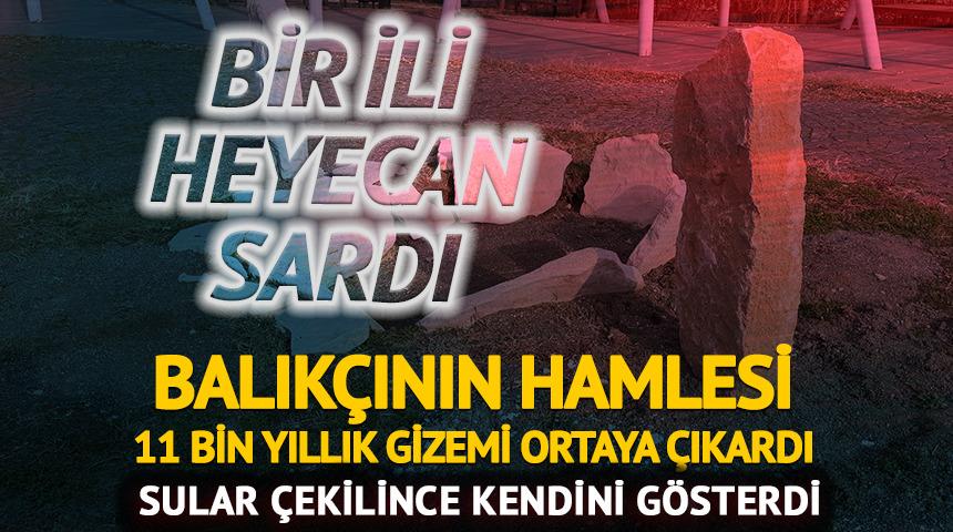 Bir ili heyecan sardı! Sular &ccedil;ekildi, tarih ortaya &ccedil;ıktı