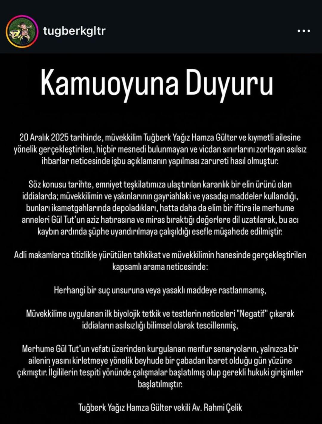 G&uuml;ll&uuml; n&uuml;n oğlunu ihbar etmişlerdi! Tuğberk Yağız G&uuml;lter in uyuşturucu test sonucu &ccedil;ıktı  2