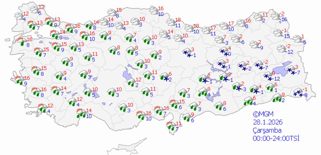 İstanbul a kar geliyor, tarih açıklandı! 12 ilde sarı kodlu alarm 1