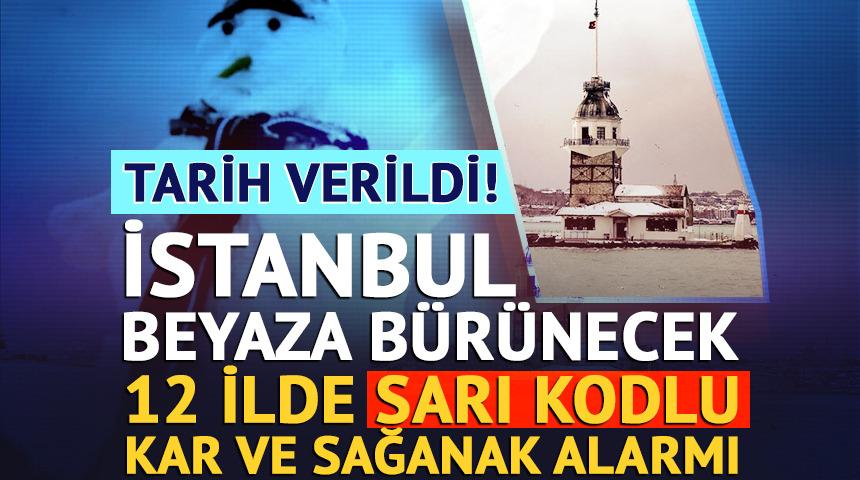 İstanbul'a kar geliyor, tarih a&ccedil;ıklandı!