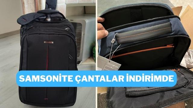 Hem ofiste hem seyahatte: En çok tercih edilen indirimli Samsonite sırt çantaları burada