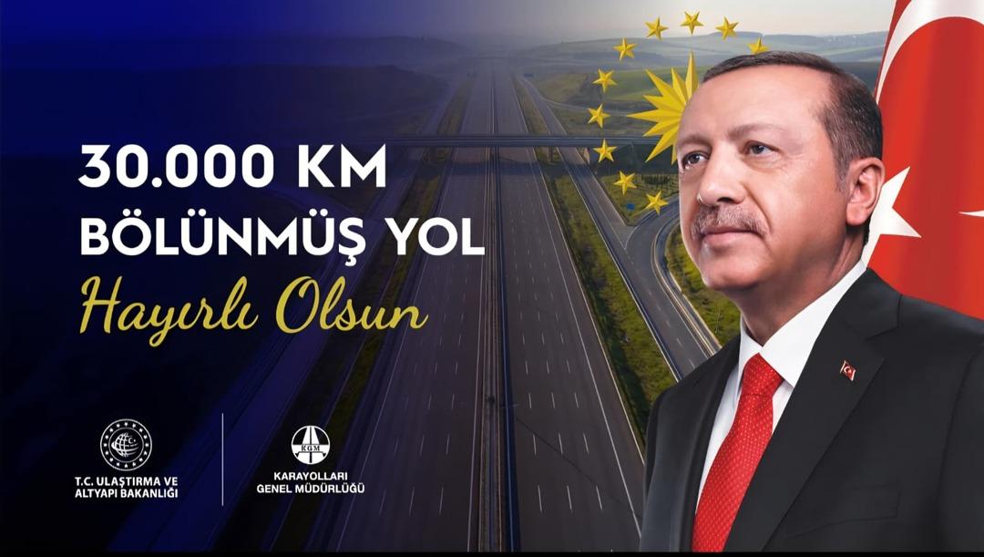 B&ouml;l&uuml;nm&uuml;ş yollarda 30 bin kilometrelik dev eşik aşıldı!  1