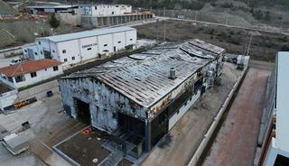 &Ccedil;orum'da yangın &ccedil;ıkan lavaş fabrikası kullanılamaz hale geldi