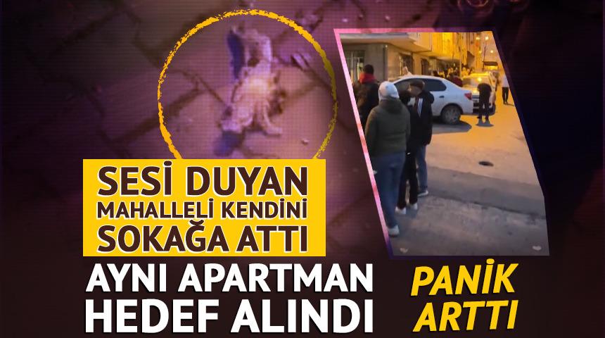 Sesi duyan mahalle panikle kendini sokağa attı
