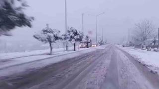 Gölbaşı ilçesinde yoğun kar yağışı