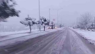 G&ouml;lbaşı il&ccedil;esinde yoğun kar yağışı