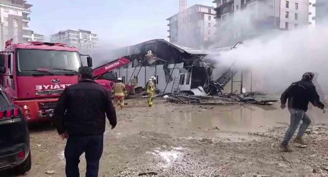 Konteyner yatakhane alevlere teslim oldu 1