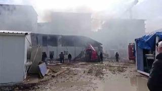 Konteyner yatakhane alevlere teslim oldu