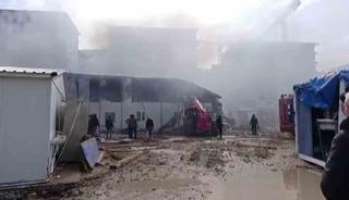 Konteyner yatakhane alevlere teslim oldu