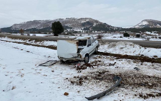 K&ouml;y korucusu kazada yaralandı 1