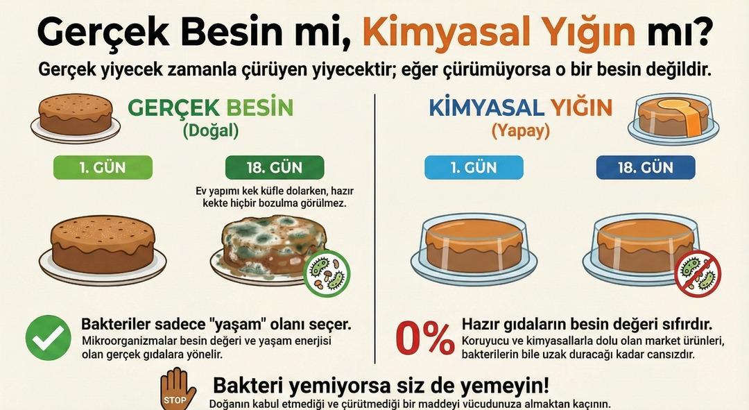 Sonuçlar korkunç! Diyetisyen market keki ve ev kekini karşılaştırdı: Bakteri bile yemiyor... 1