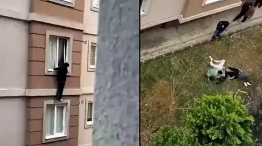 İstanbul'da korkun&ccedil; olay! Aileleri baskın yapınca 4. kattan atladılar