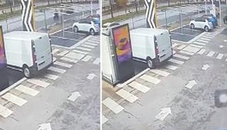 &Ouml;l&uuml;mle sonu&ccedil;lanan trafik kazası g&uuml;venlik kamerasında