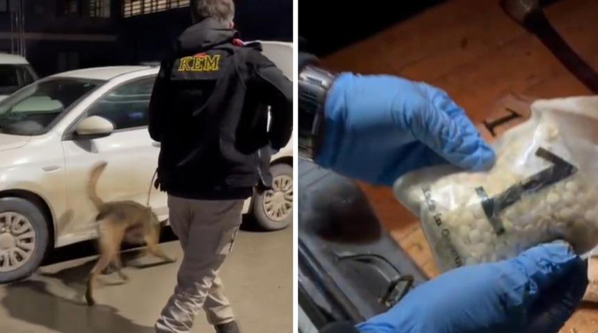 Binlerce uyuşturucu hap ele ge&ccedil;irildi: 3 kişi tutuklandı