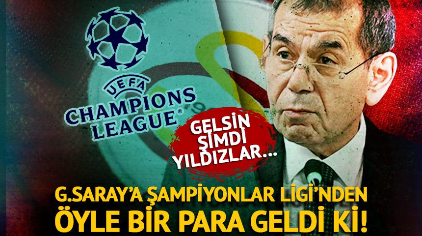 Galatasaray'a Şampiyonlar Ligi'nde &ouml;yle bir para geldi ki! Gelsin şimdi yıldızlar...