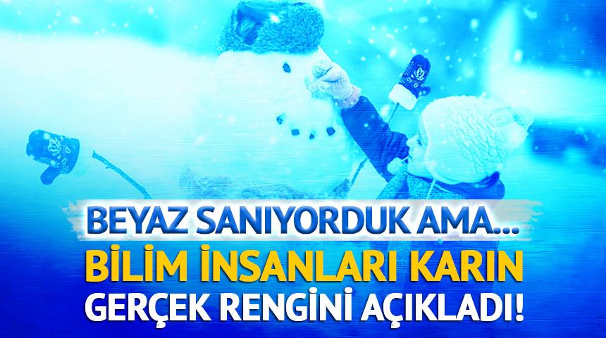 Bilim insanları karın ger&ccedil;ek rengini a&ccedil;ıkladı! 