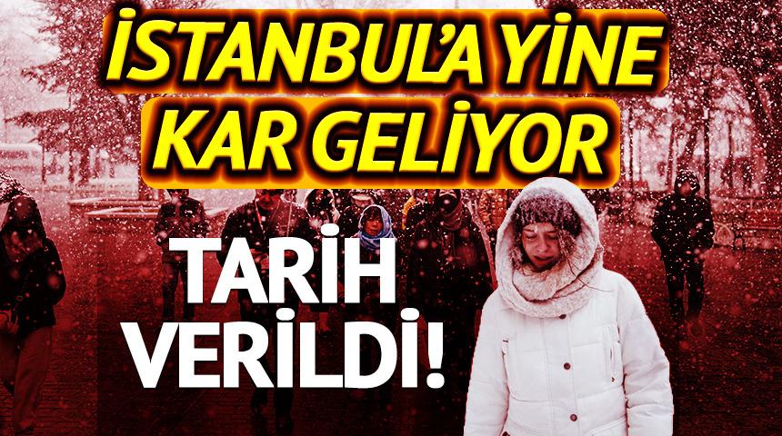 İstanbul'a yine kar geliyor! Tarih verildi