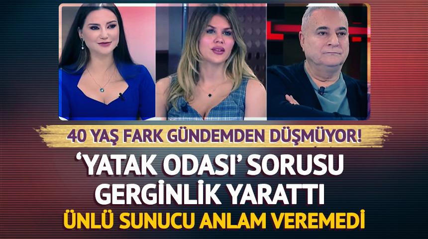 Yatak odası sorusu gerginlik yarattı! &Uuml;nl&uuml; sunucu anlam veremedi 