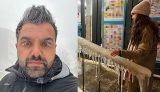 Ardahan'da kapıdan adım atan buz kesiyor!