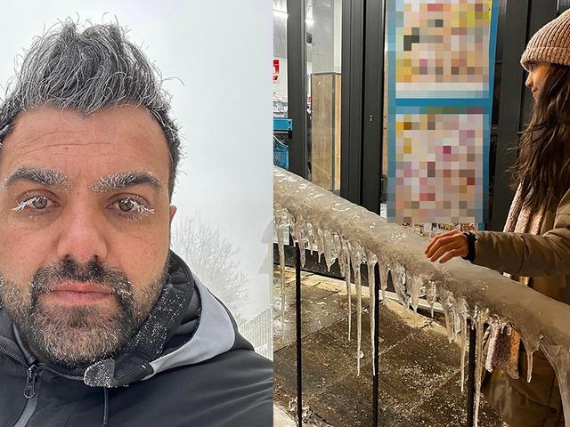 Ardahan'da kapıdan adım atan buz kesiyor!