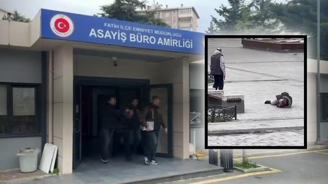 Yer: Fatih! &Ouml;nce vurdu ardından başında bekledi: O anlar kamerada