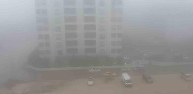 Gaziantep yoğun sis etkili 1