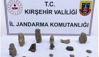 Kırşehir&rsquo;de Anadolu Mirası Operasyonu: 14 adet tarihi eser ele ge&ccedil;irildi