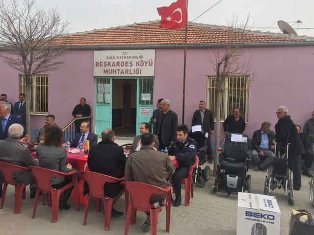 Kulu&rsquo;da ihtiya&ccedil; sahiplerine engelli bisikleti dağıtıldı 1