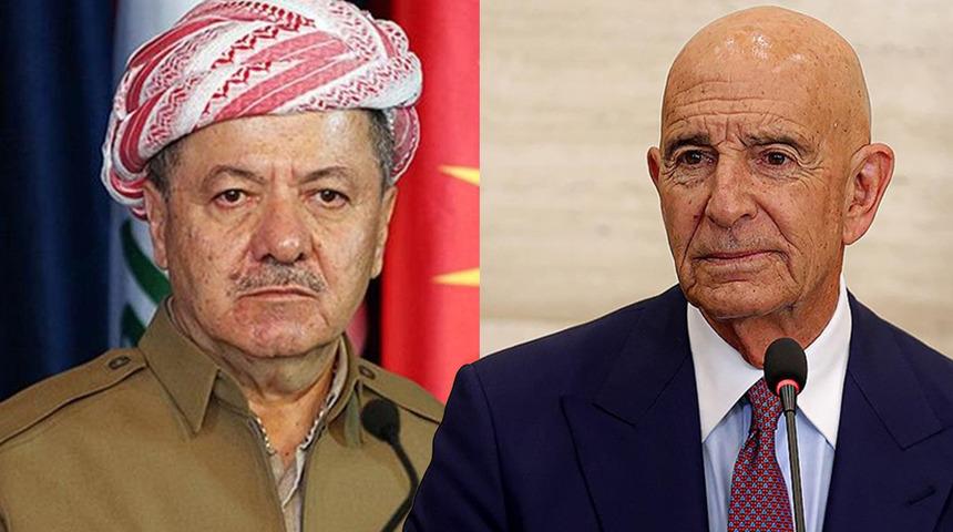 KDP Başkanı Barzani&rsquo;den ABD&rsquo;li &Ouml;zel Temsilci Barrack&rsquo;a "i&ccedil; siyaset" vurgusu