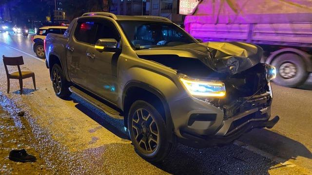 Emekli polis memuru kazada hayatını kaybetti: O anlar kamerada