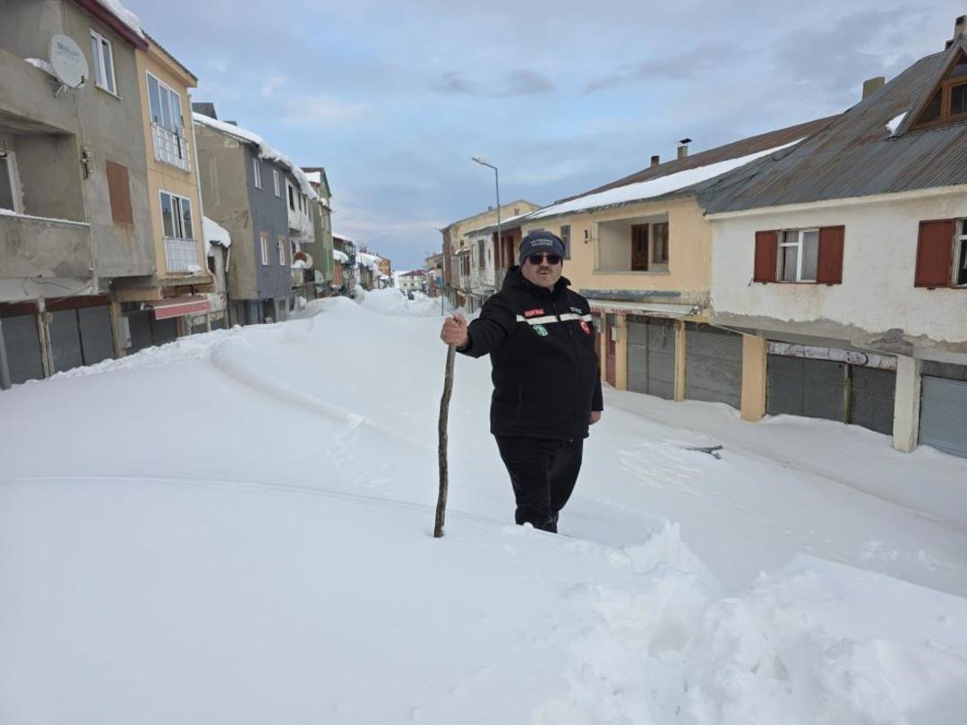 Bektaş Yaylası nda kar kalınlığı 2,5 metreyi buldu 1