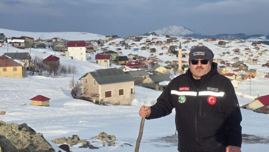 Bektaş Yaylası nda kar kalınlığı 2,5 metreyi buldu 2