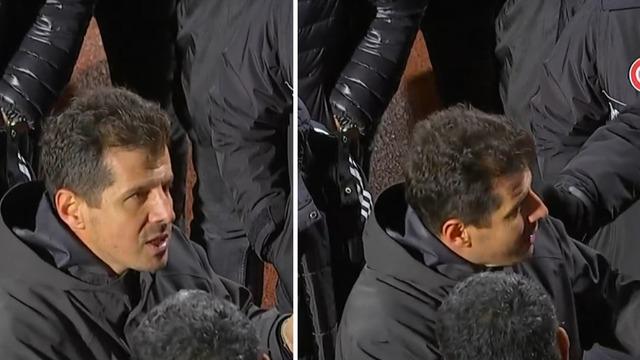 Emre Belözoğlu maçın ardından tribünlere gitti!