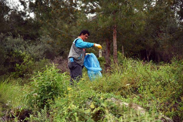 Alanya Belediyesi tarihi kaleyi her gün temizliyor