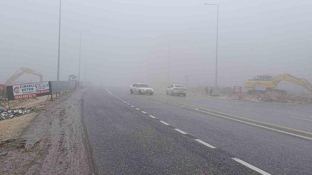 Şanlıurfa’da yoğun sis ve yağmur etkili oluyor