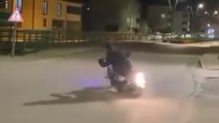 Drift atan motosiklet sürücüsüne 59 bin 463 lira ceza