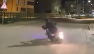 Yer: Tokat! Drift atan motosiklet s&uuml;r&uuml;c&uuml;s&uuml;ne 59 bin 463 lira ceza