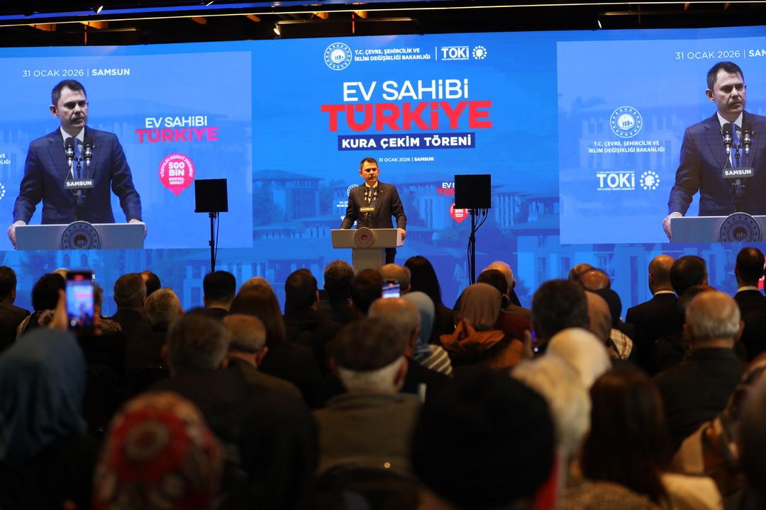 Samsun da TOKİ konutlarının kurası çekildi 1