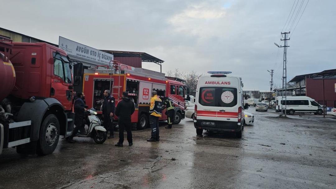 Elazığ Sanayi Sitesi&rsquo;nde korkutan yangın 1