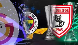 İşte Galatasaray, Fenerbah&ccedil;e ve Samsunspor'un Avrupa'daki gelirleri!