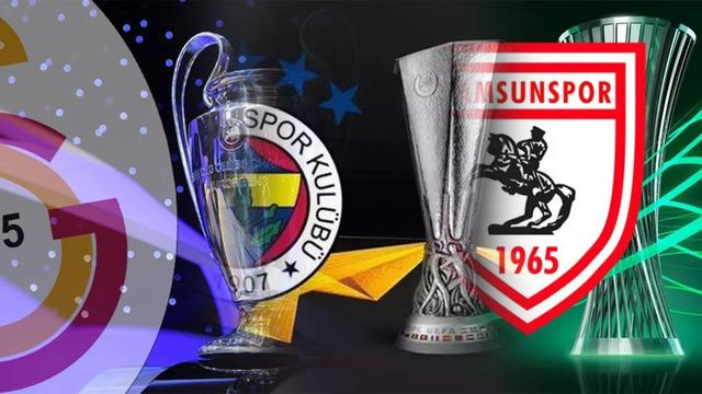 İşte Galatasaray, Fenerbahçe ve Samsunspor'un Avrupa'daki gelirleri!