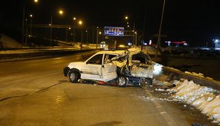 Erzurum'da trafik kazası! Yaralılar var