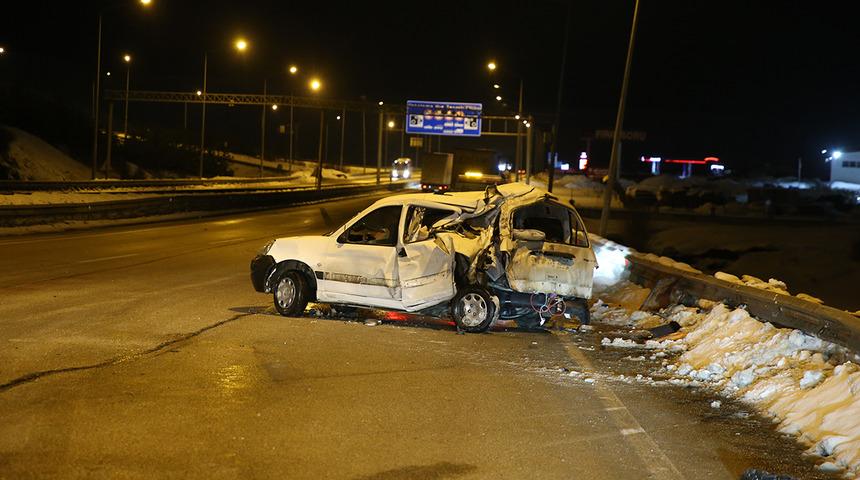 Erzurum'da trafik kazası! Yaralılar var