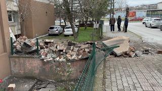 Edirne’de facianın eşiğinden dönüldü: Apartman bacası çöktü